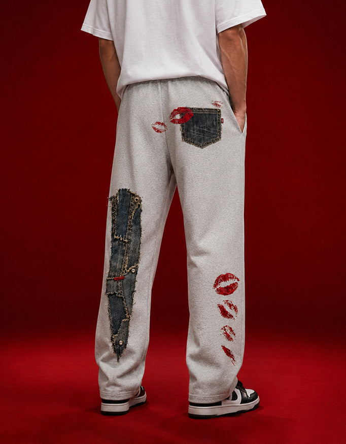Love Stains Grey Joggers
