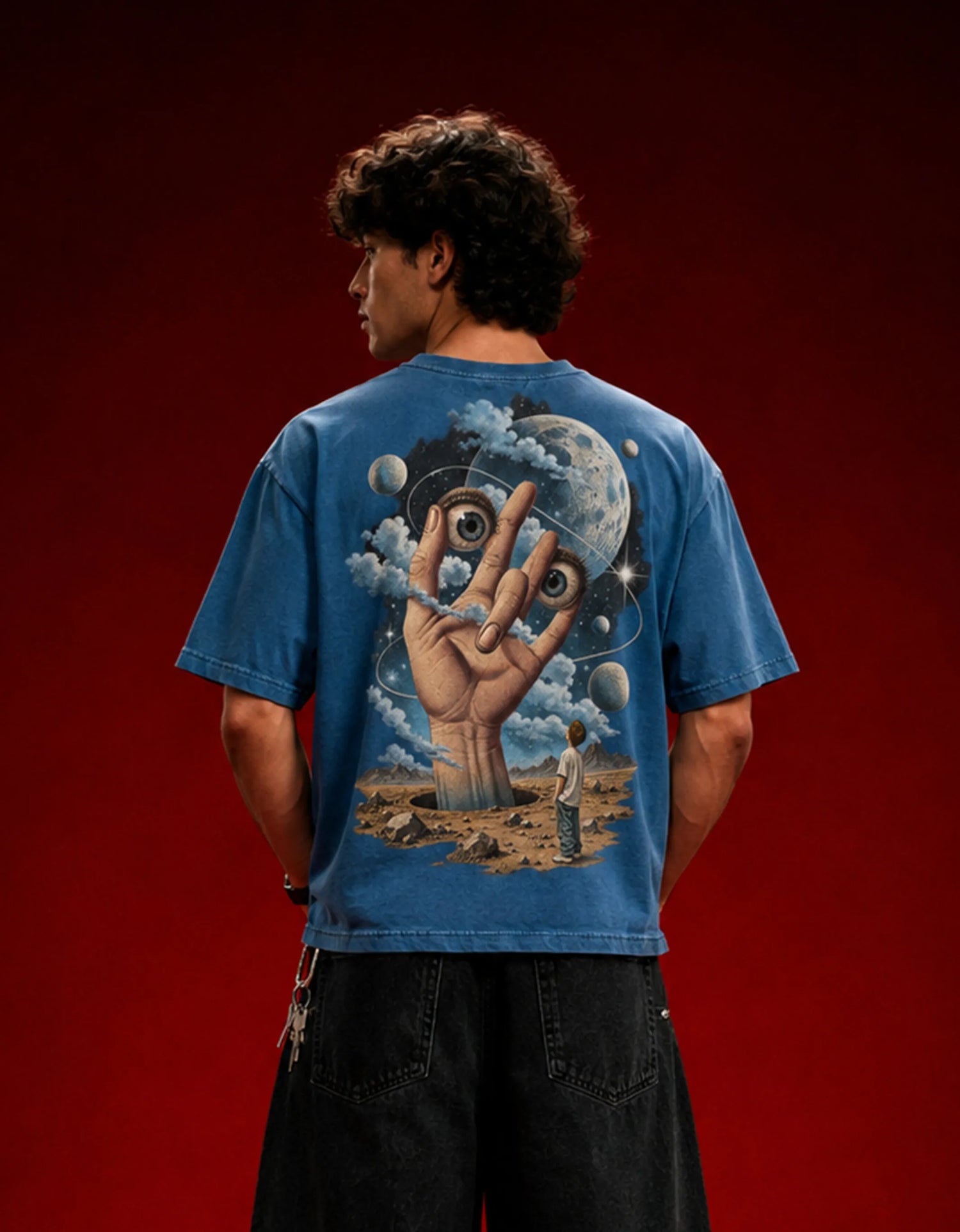 Beyond Imagination Denim Wash Boxy Fit T-Shirt