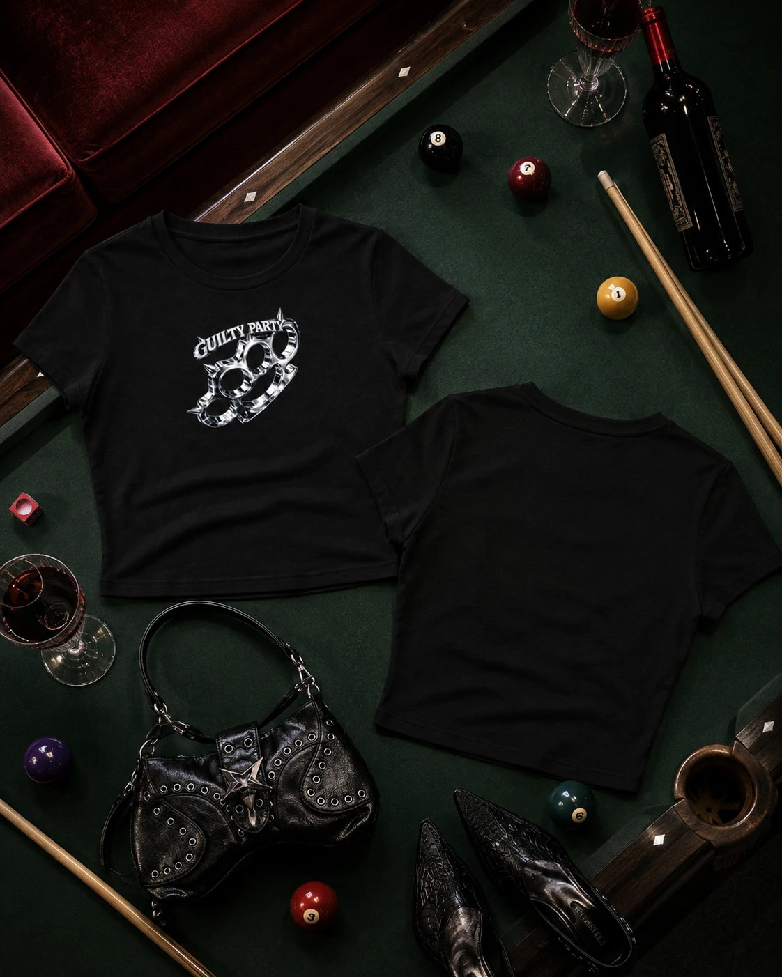 Chrome Threat Black Baby Tee