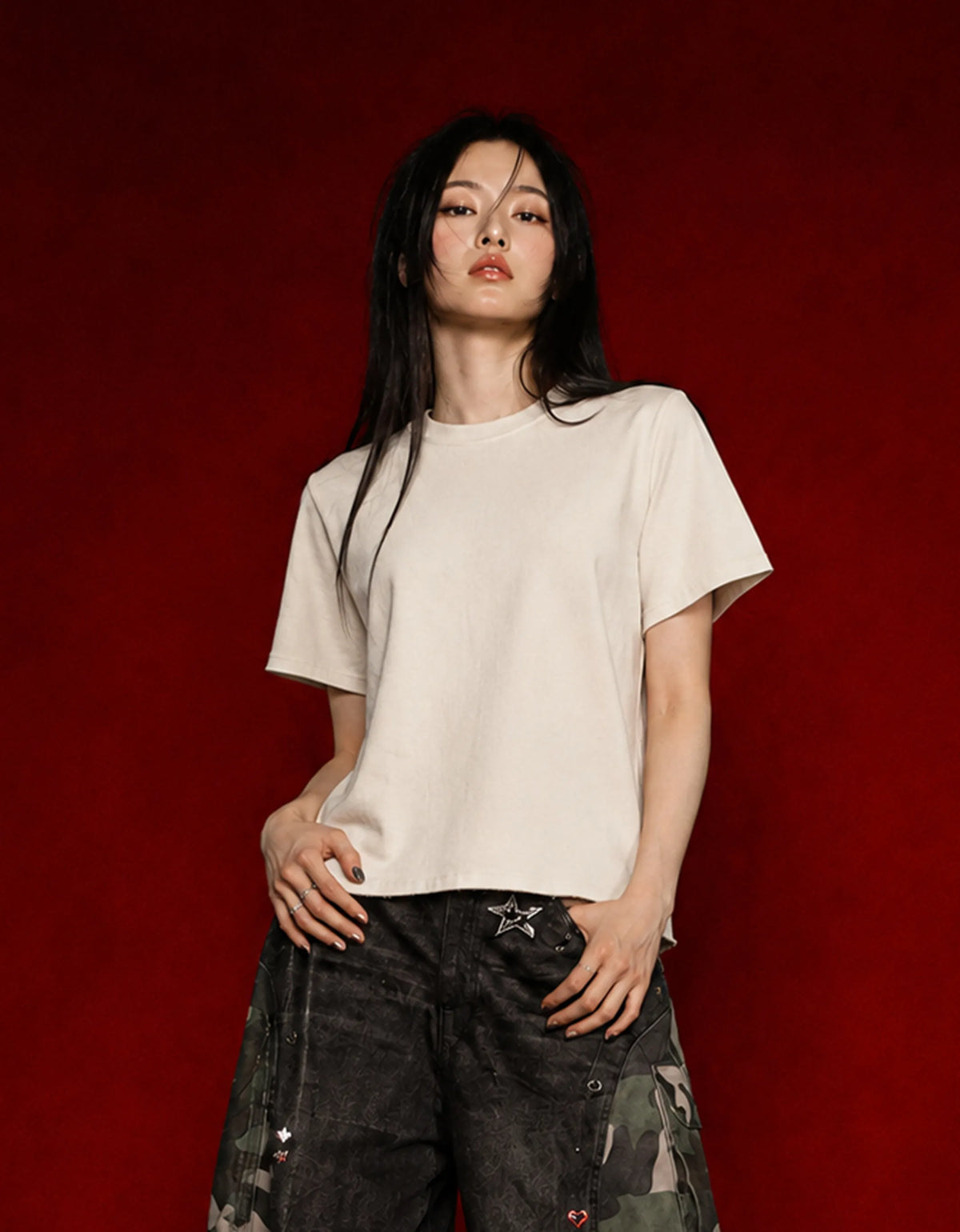 Chrome Guilt Off White Boxy Fit T-Shirt