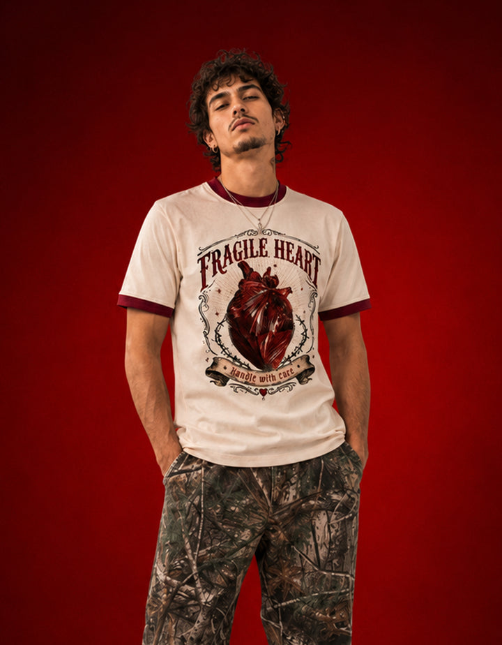Fragile Heart Unisex Ringer Tee