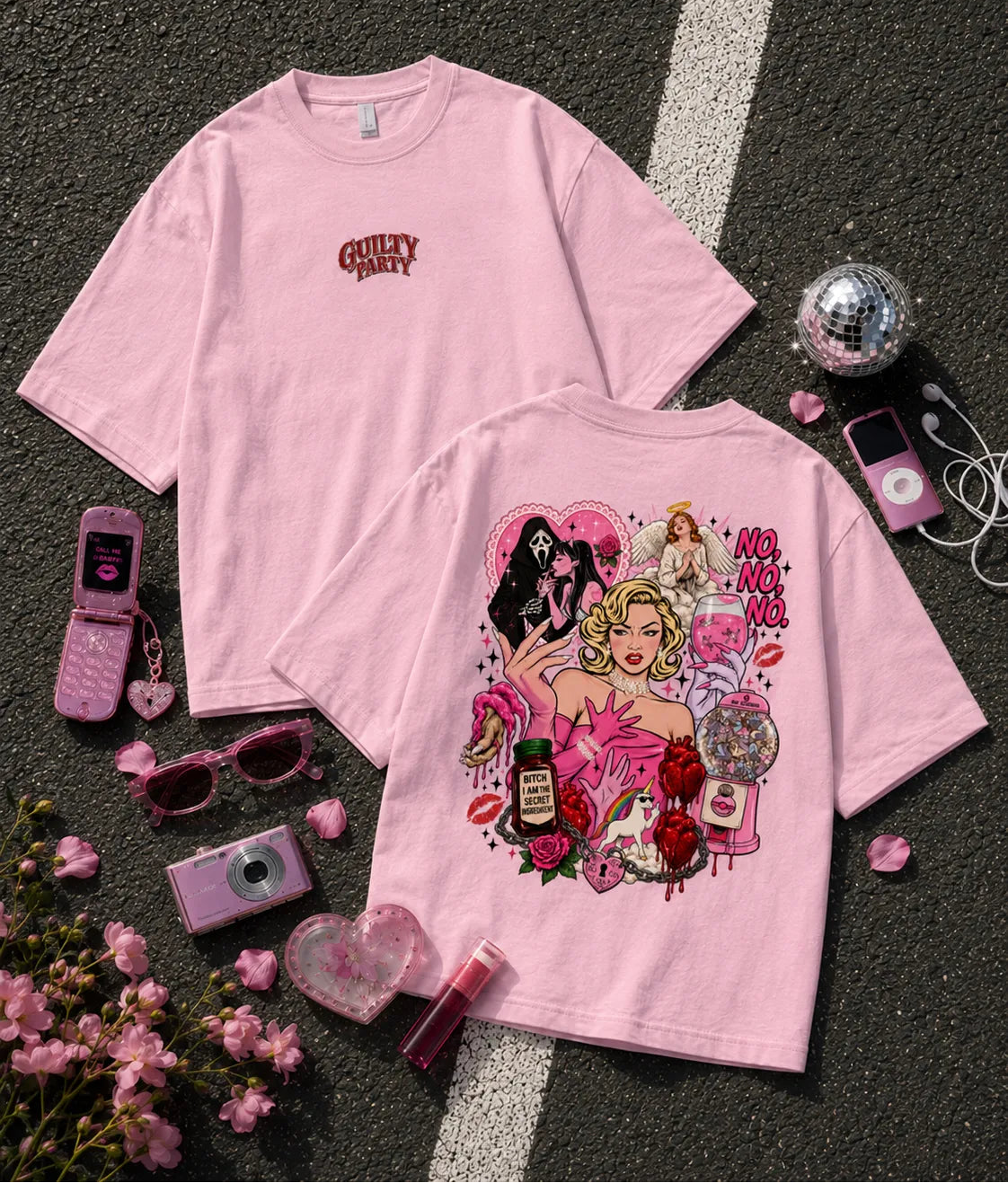 ICON Baby Pink Oversized T-Shirt
