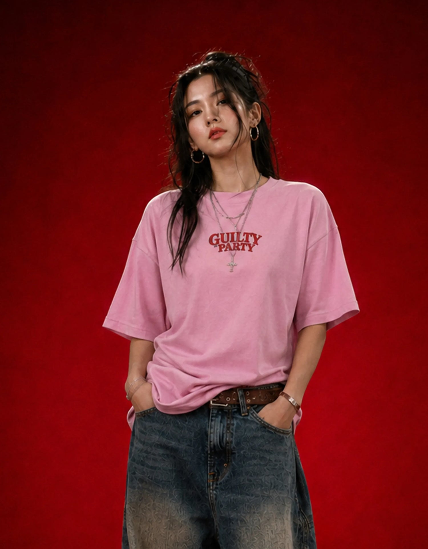 ICON Baby Pink Oversized T-Shirt