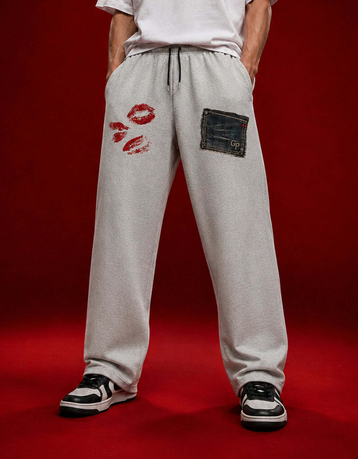 Love Stains Grey Joggers