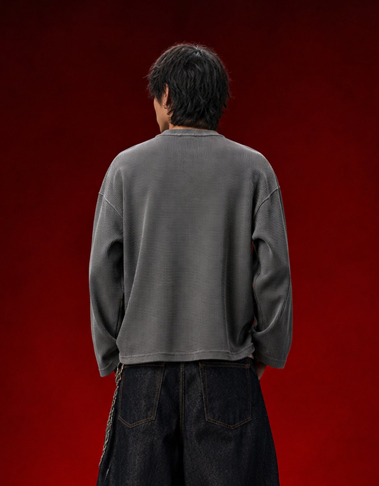 Crime of Lust Waffle Knit Oversized Full Sleeve