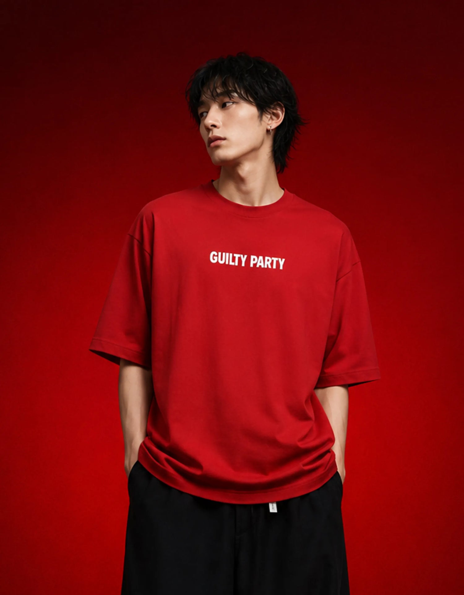 Fatal Obsession Red Oversized T-Shirt