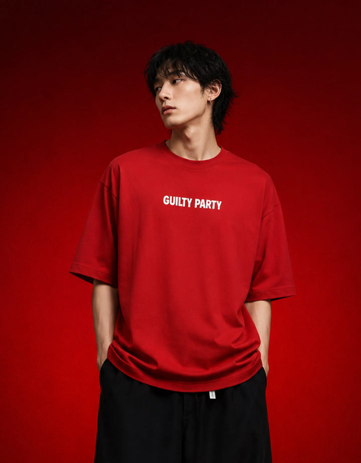 Fatal Obsession Red Oversized T-Shirt