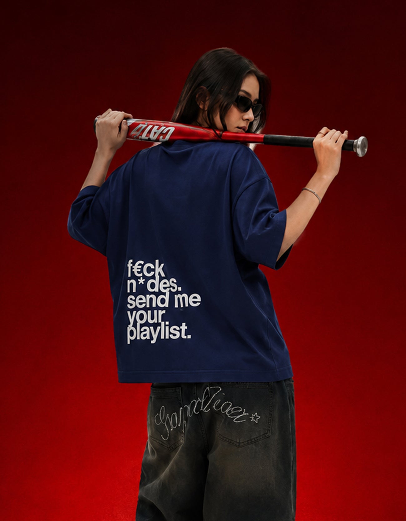 Playlist Please Oversized Tee