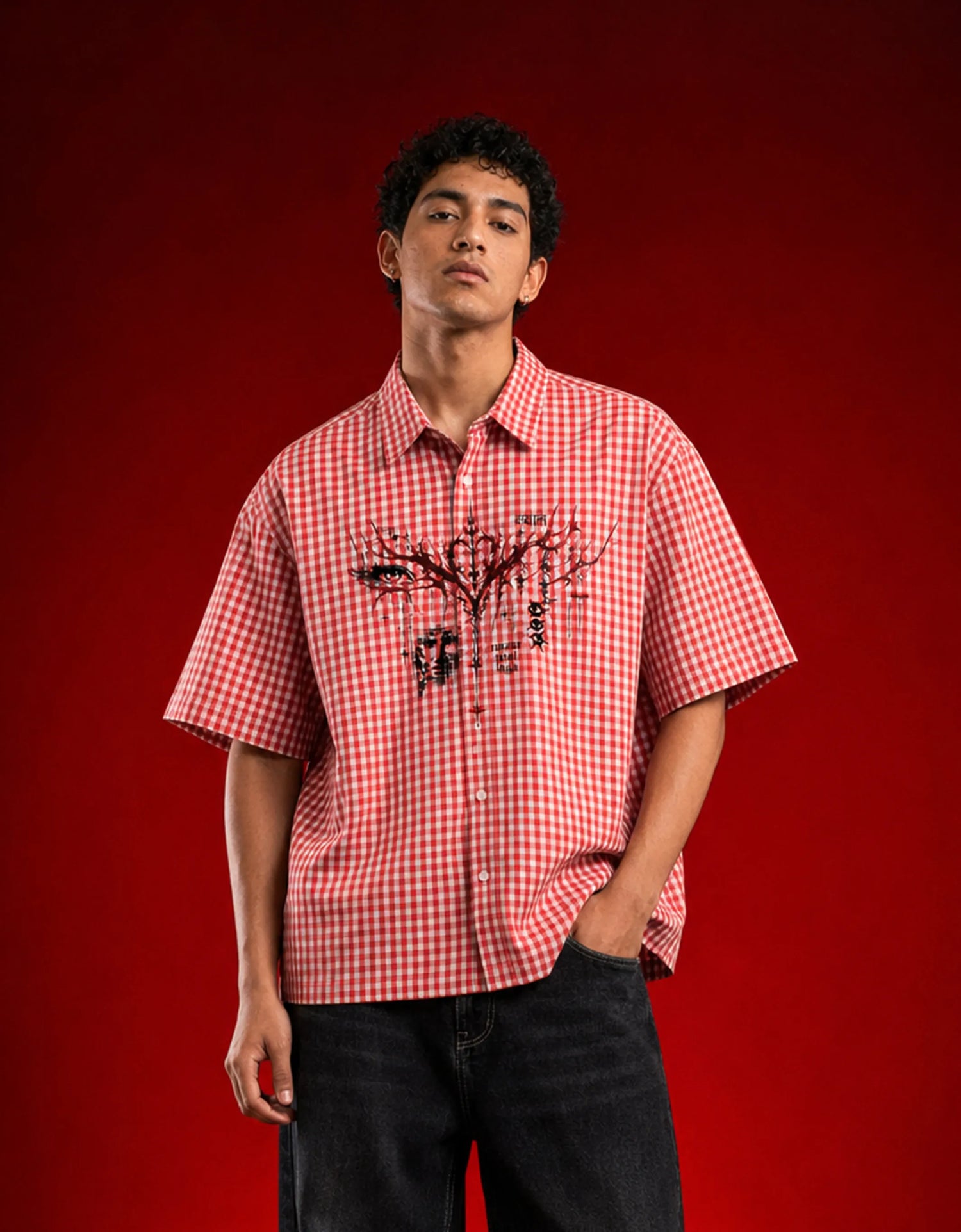 Red Chapel Oxford Boxy Shirt
