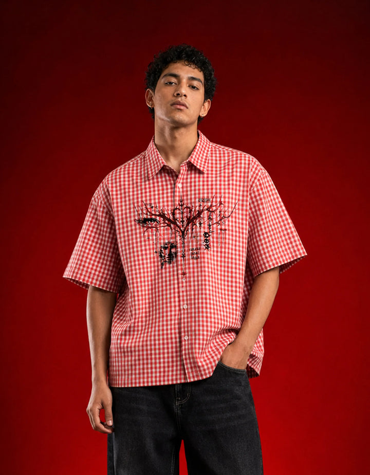 Red Chapel Oxford Boxy Shirt