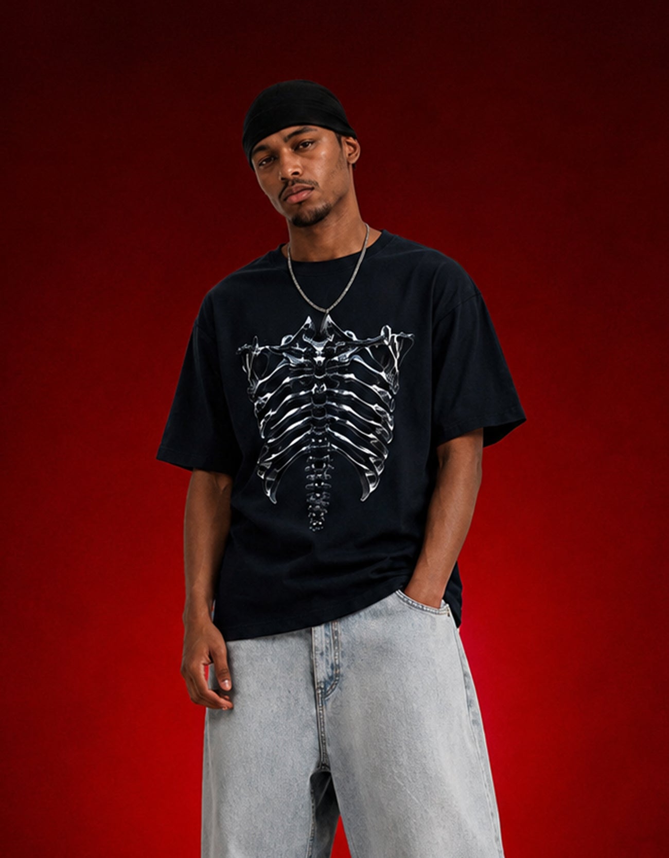 Ribcage Riot Oversized Tee