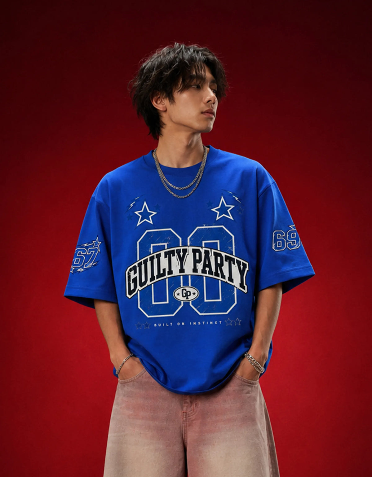 Starboy Royal Blue Oversized T-Shirt