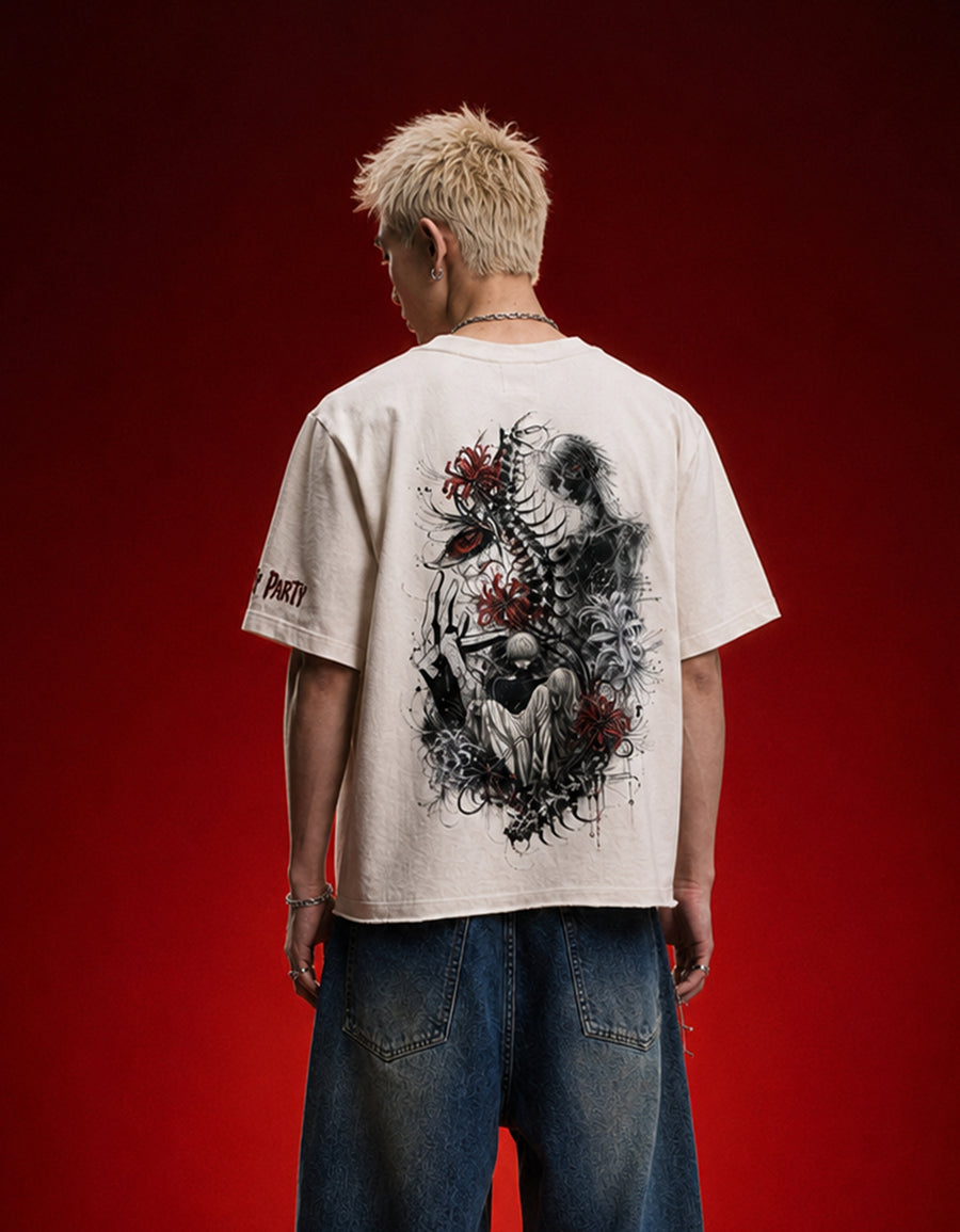 Half Human Boxy Fit T-shirt