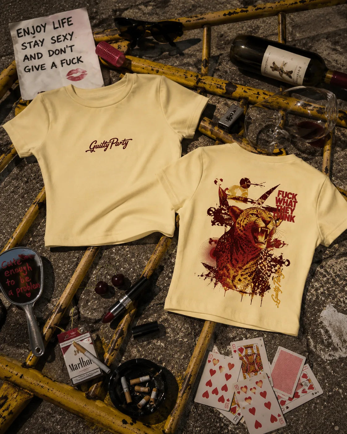 Born Unbothered Butter Yellow Baby Tee