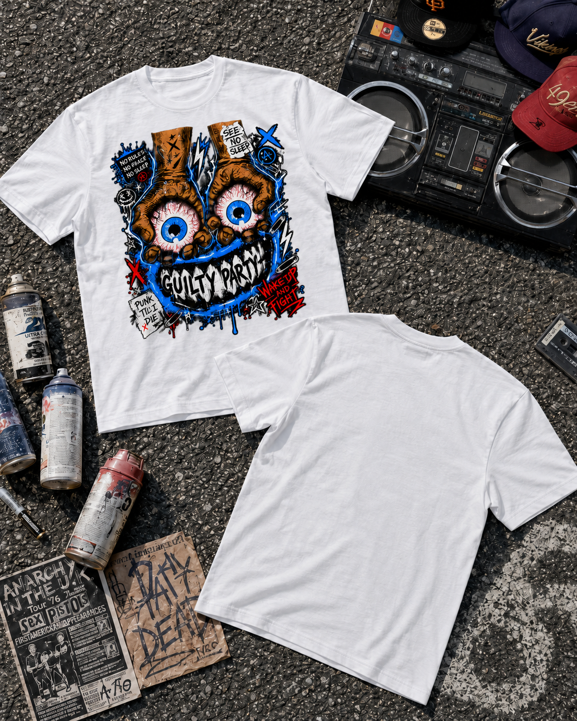 Wide Awake White Regular Fit T-Shirt