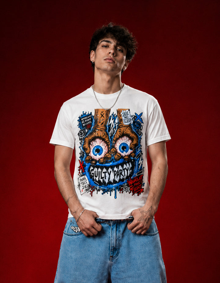 Wide Awake White Regular Fit T-Shirt